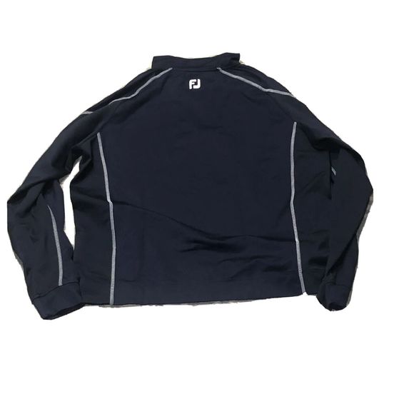 FootJoy FJ 1/4 Zip Pullover Men’s Size Large Blue Kirkbrae Country Club - Picture 2 of 7